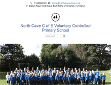 Tablet Screenshot of northcave-school.co.uk